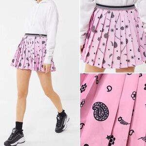 pink Fila x Fleamadonna pleated tennis skirt